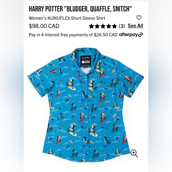 RSVLTS Harry Potter Quidditch Shirt Women’s 4XL - Picture 3 of 3